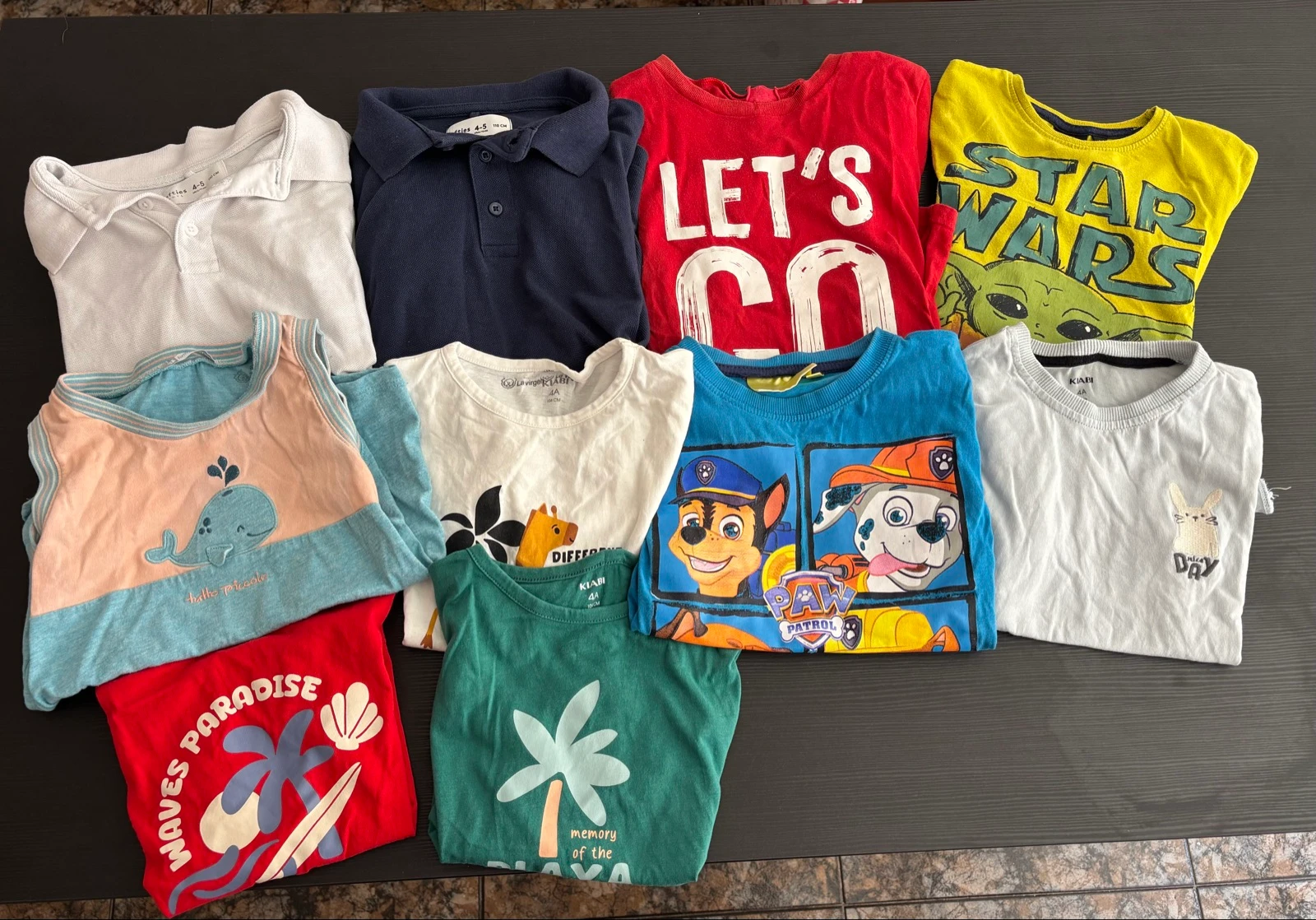 Lote camisetas niño